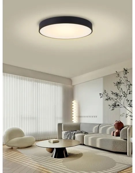 Plafonieră LED dimabilă Immax NEO 07203L RONDATE 65W/230V Tuya negru + telecomandă