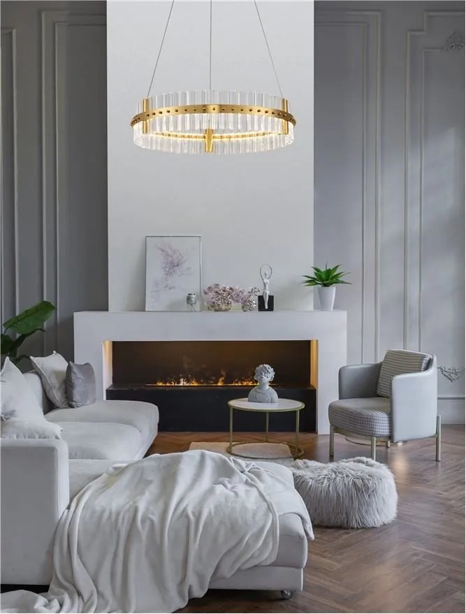 Lustra LED design modern decorativ OLIMPIA D-60cm