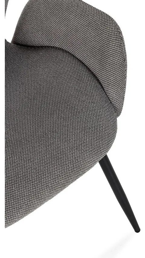 Set de scaune de sufragerie gri 2 buc. tapițat Ansu – Marckeric