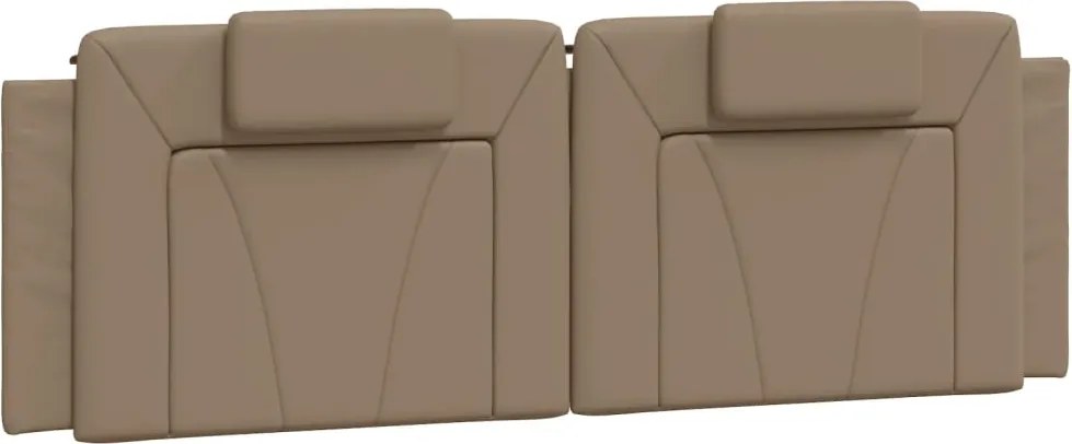 vidaXL Pernă pentru tăblie pat, Viana, cappuccino, 160 cm, piele artificială