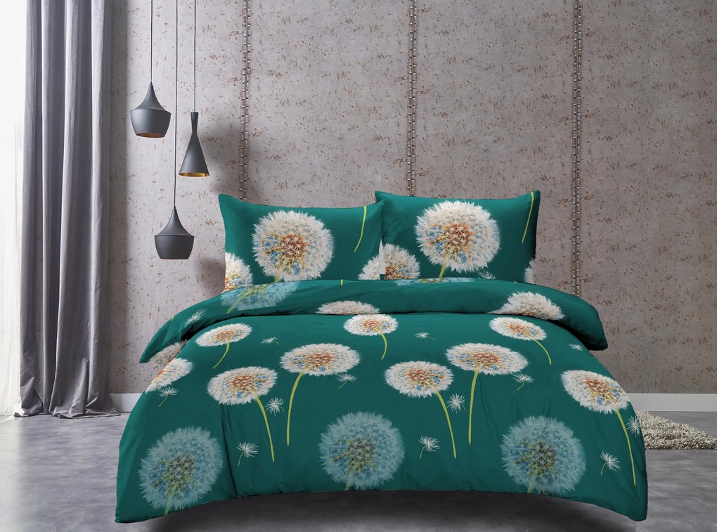 Lenjerie de pat din microfibra DANDELION MEADOW verde