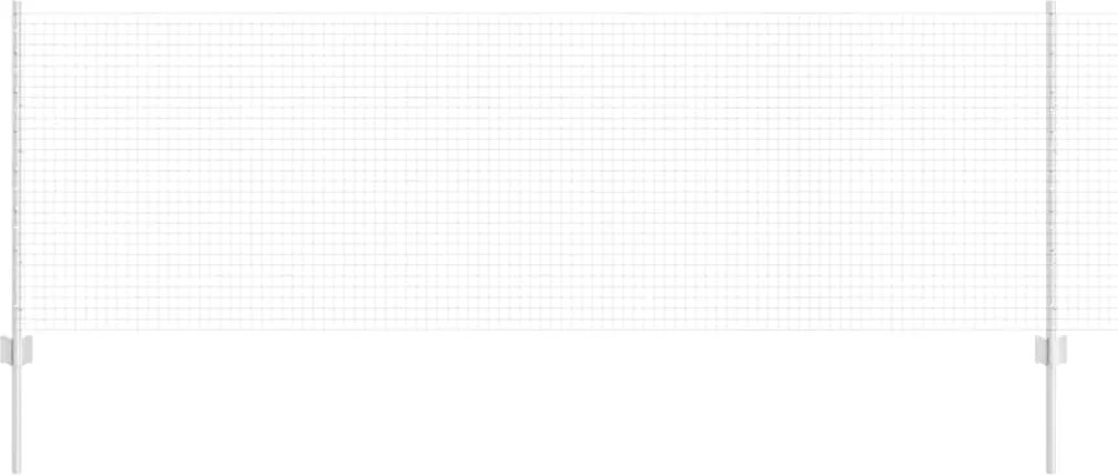 vidaXL Gard cu Stâlp Argintiu 0,8 x 10 m Oțel