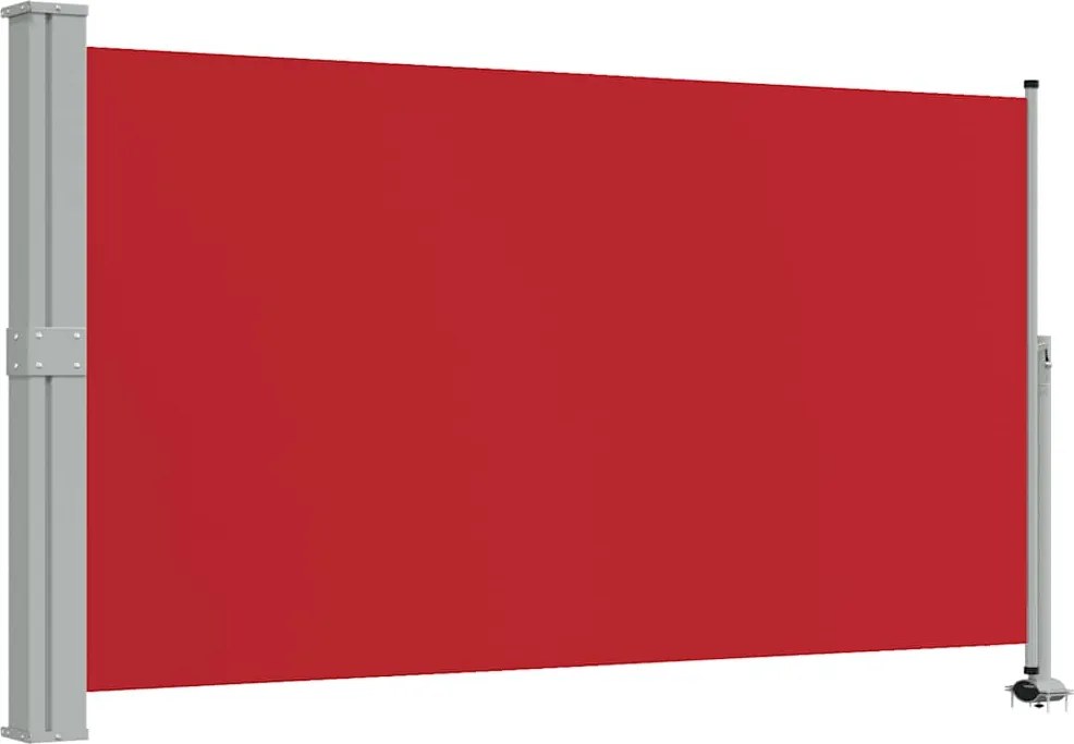 vidaXL Copertină laterală retractabilă de terasă, roșu, 140 x 300 cm