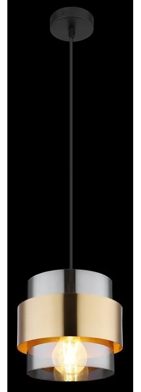 Pendul design modern MILLEY negru, auriu