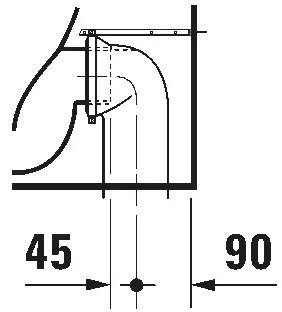 Duravit 21150900002 - Vas WC pe pardoseală D-CODE ceramică/alb lucios