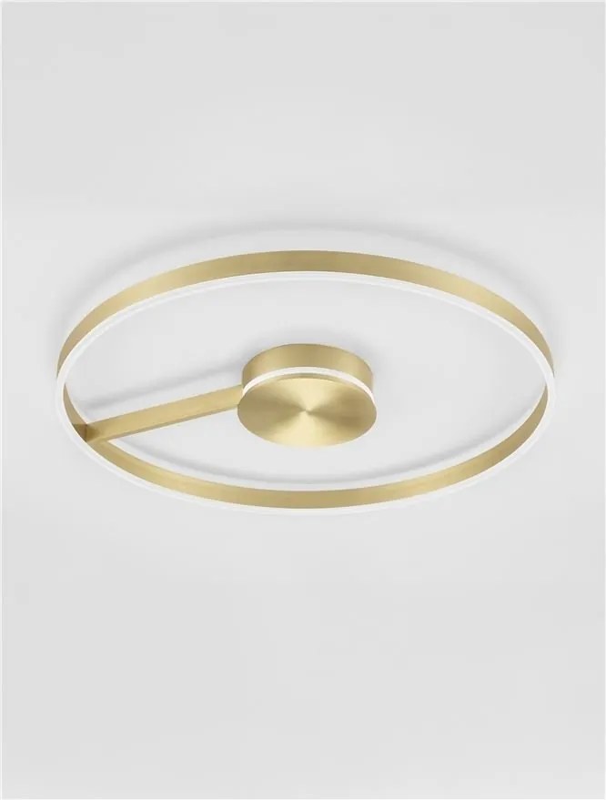 Lustra circulara aluminiu bronz LED CCT SIENA 80cm