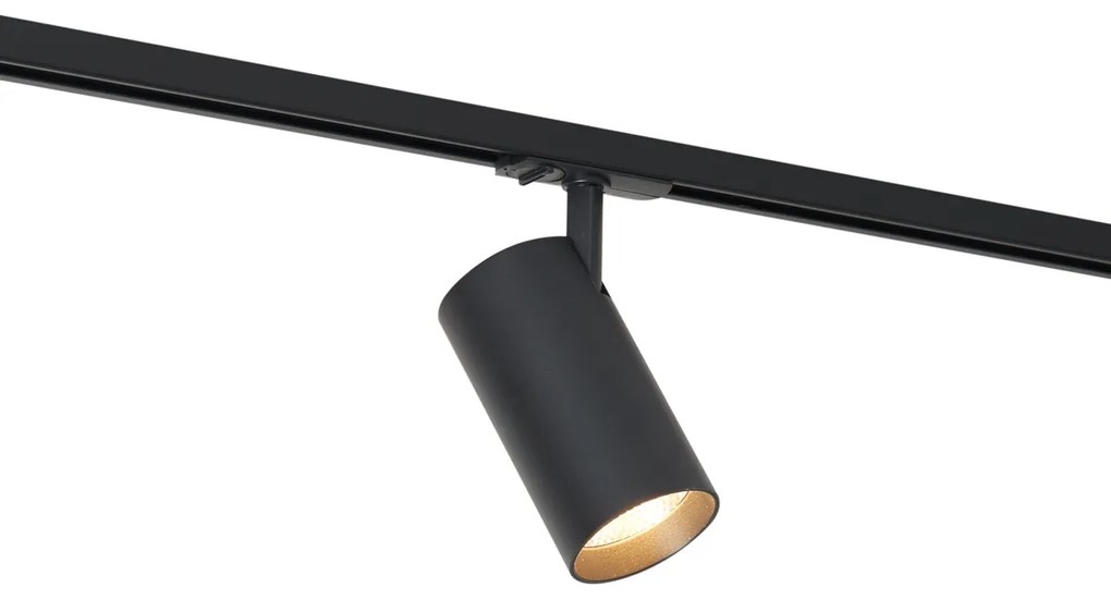 Spot modern negru pentru sistem de șină monofazat, inclusiv LED - Iconic Mark