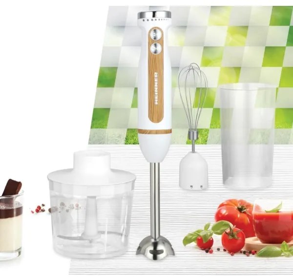 Heinner HB-DC600WH - Mixer vertical 600 W / 230 V alb/maro