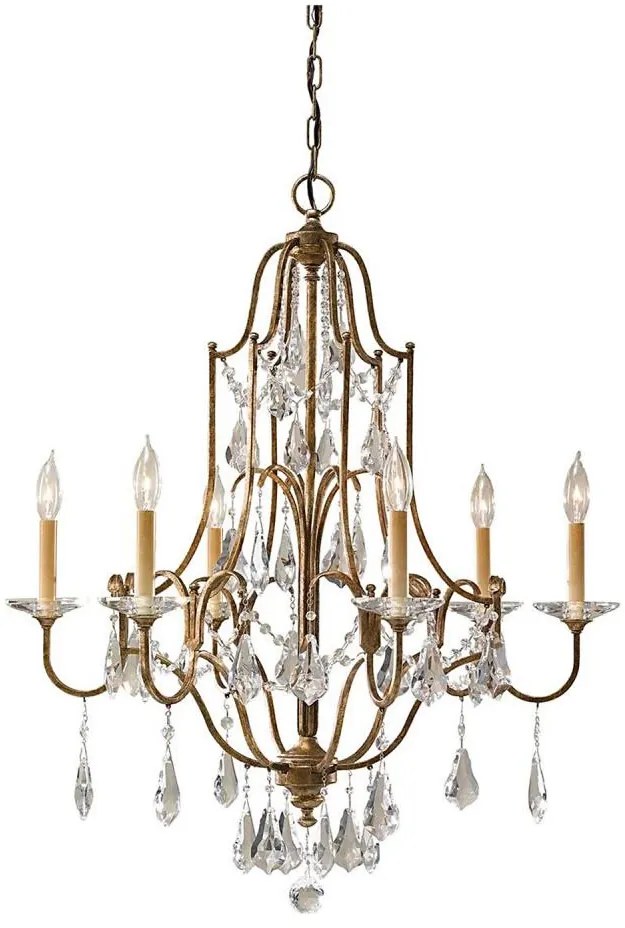 Lustră pe lanț Feiss FE-VALENTINA6 VALENTINA 6xE14/60W/230V