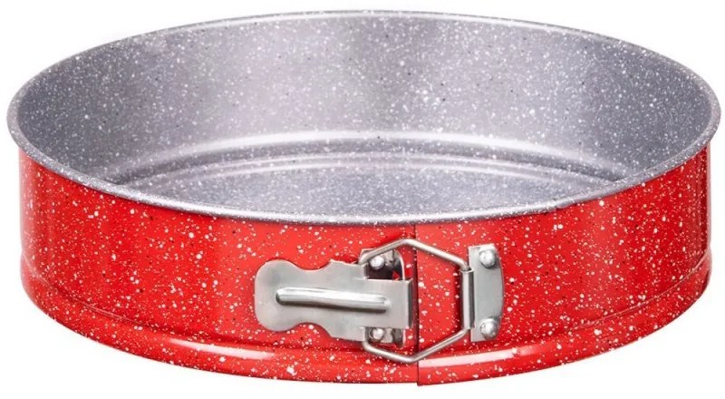 Tava cu fund detasabil Oliver Voltz OV51223RB18, 18x6.8cm, Finisaj marmura, Rosu