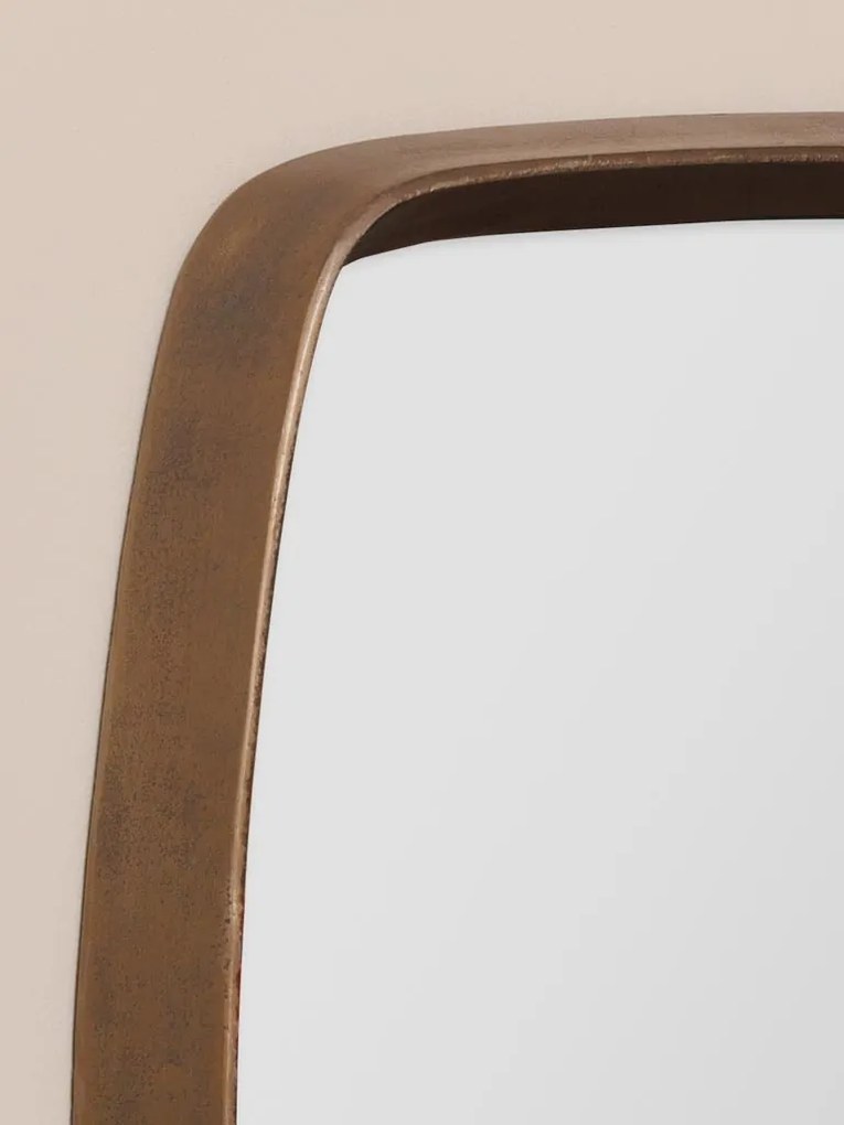 Oglinda de perete din aluminiu, Retro
