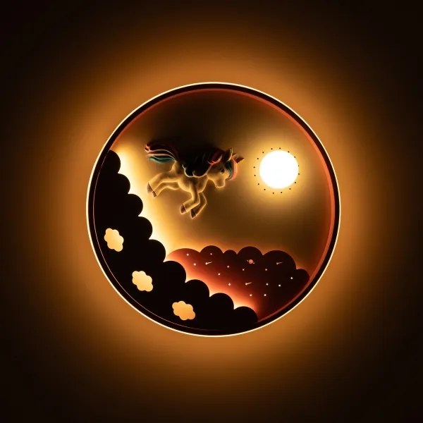 Brilagi - Plafonieră LED reglabilă pentru copii UNICORN/68W/230V 3000-6000K + telecomandă