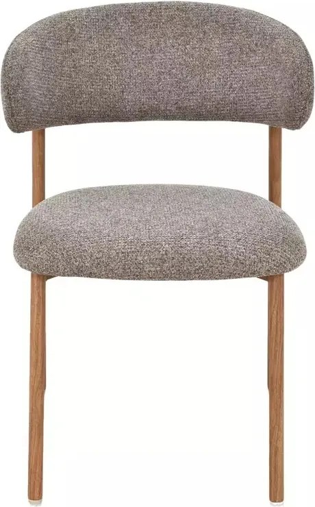 Scaun tapițat Elton II 256 cappuccino / stejar