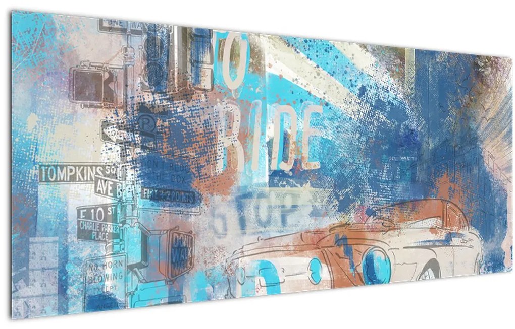 Tablou - Născut să călătorească (120x50 cm)