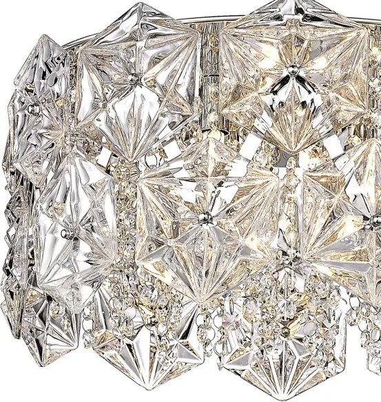 Plafonieră Zuma Line C0534-05C-F4AC DAVI 5xG9/33W/230V argintiu