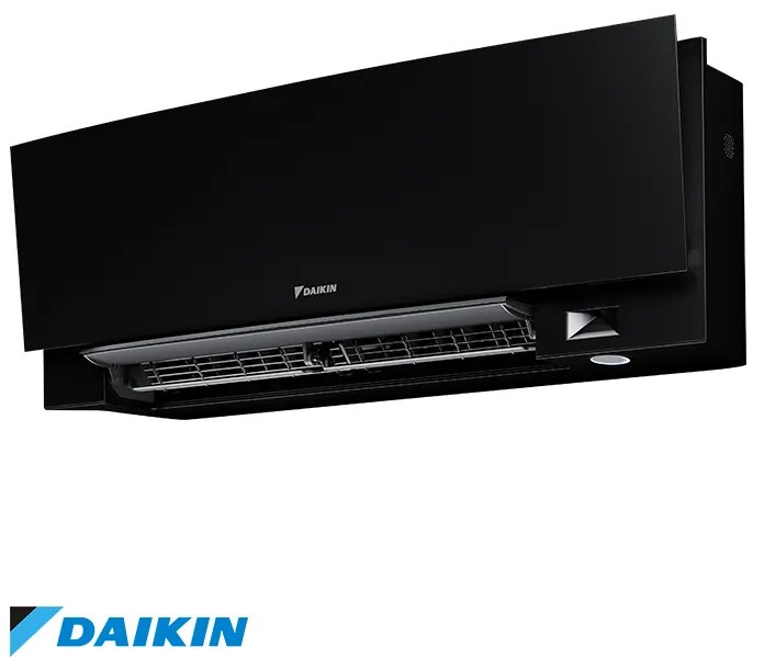 Aparat de aer conditionat inverter Daikin Emura 3 FTXJ25AB + RXJ25A, 9000 BTU, 17 m², A+++, Wi-Fi, R-32, Negru