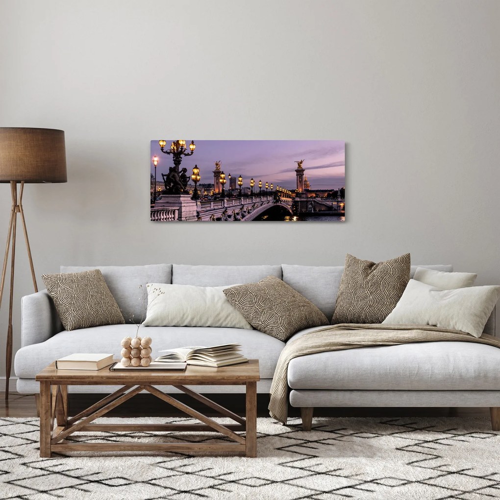 Tablou - Podul lui Alexandru al III.-lea din Paris (120x50 cm)