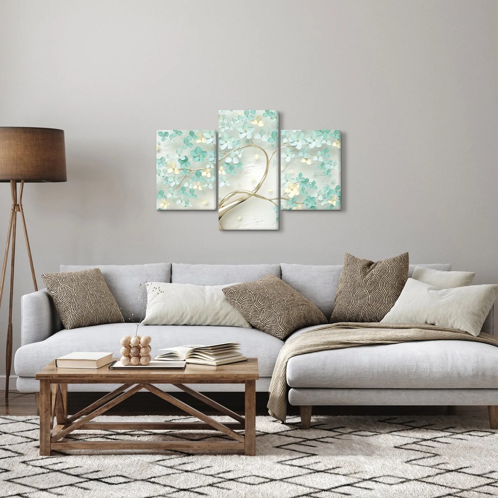 Tablou - Copac auriu înflorit (90x60 cm)