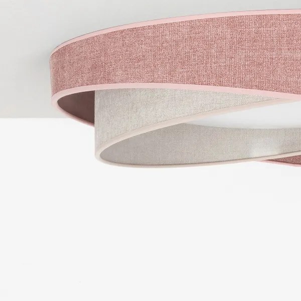 BRILAGI- LED plafonieră VELVET TWIST LED/24W/230V 4000K Ø 55 cm roz./crem.
