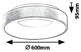 Rabalux 5053 - Plafonieră LED CARMELA LED/50W/230V