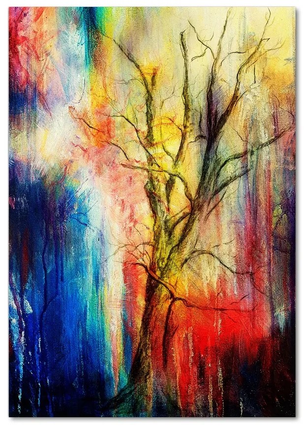Fotografie imprimată pe sticlă copac abstract