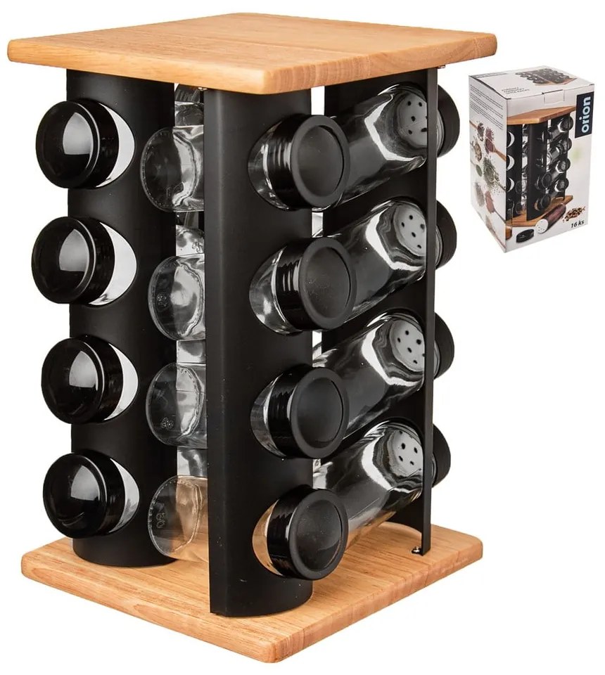 Set recipiente de condimente 16 buc. Black – Orion