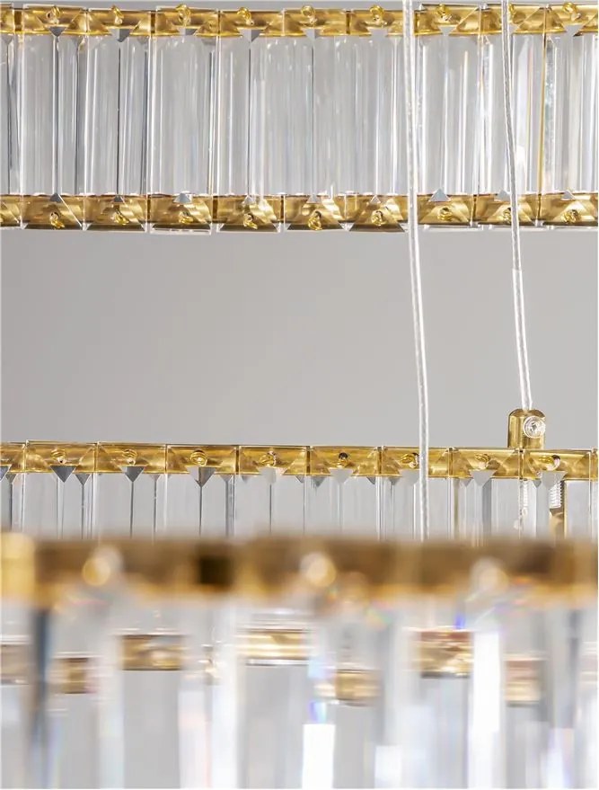 Lustra LED suspendata cristal design elegant AURELIA 92W