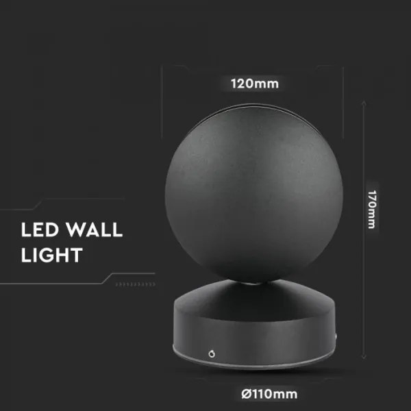 Aplică LED de exterior LED/7W/230V 3000K IP65 negru