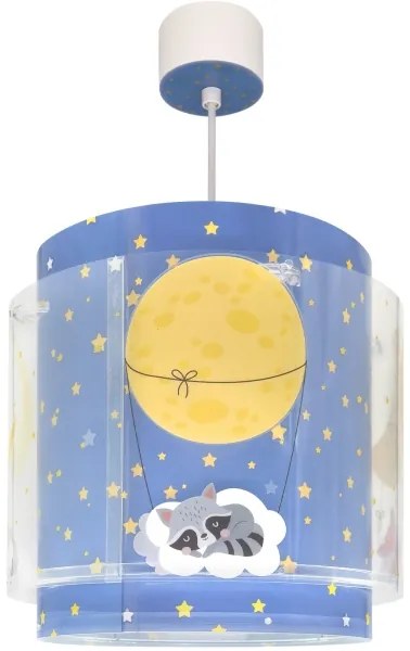 Dalber 76632 - Lustră pentru copii MOON DREAMS 1xE27/15W/230V albastru