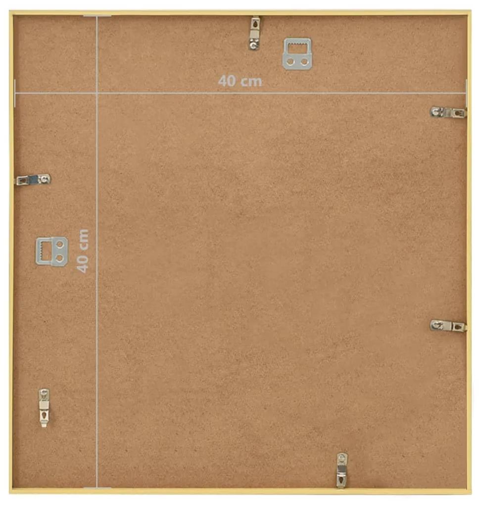 Rame foto colaj pentru perete, 3 buc., auriu, 40x40 cm, MDF 3, Auriu, 40 x 40 cm