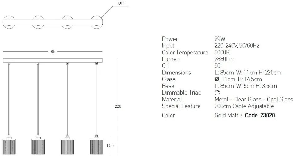 Lustra LED dimabila design modern decorativ Luxury aurie