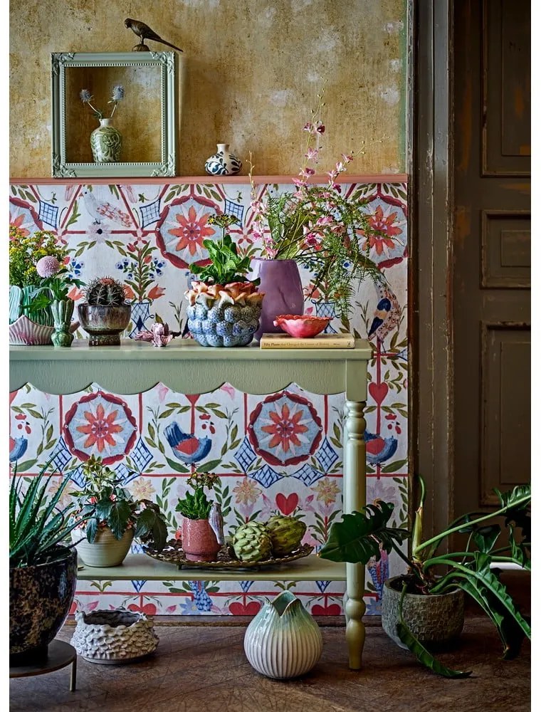 Masă consolă verde-deschis din lemn de pin 36x106 cm Salla – Bloomingville