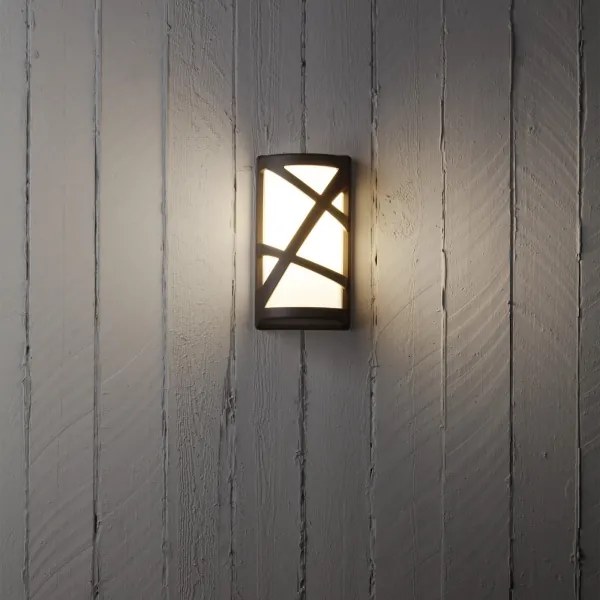 Redo 9097 - Aplică de exterior VORTEX, 1xE27/42W/230V, IP44, maro