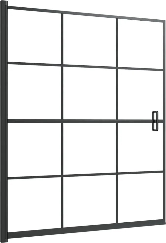 vidaXL Cabină de duș, negru, 116x140 cm, ESG