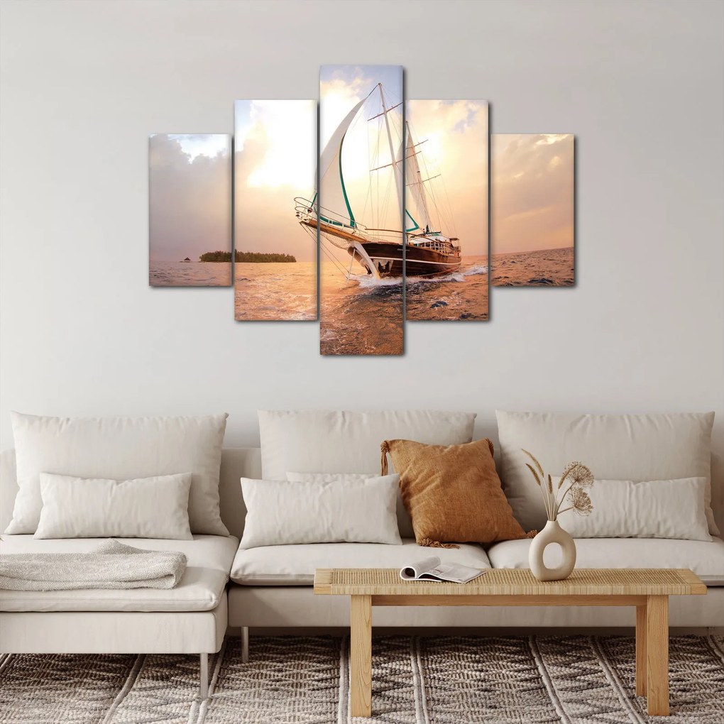 Tablou cu iaht (150x105 cm)