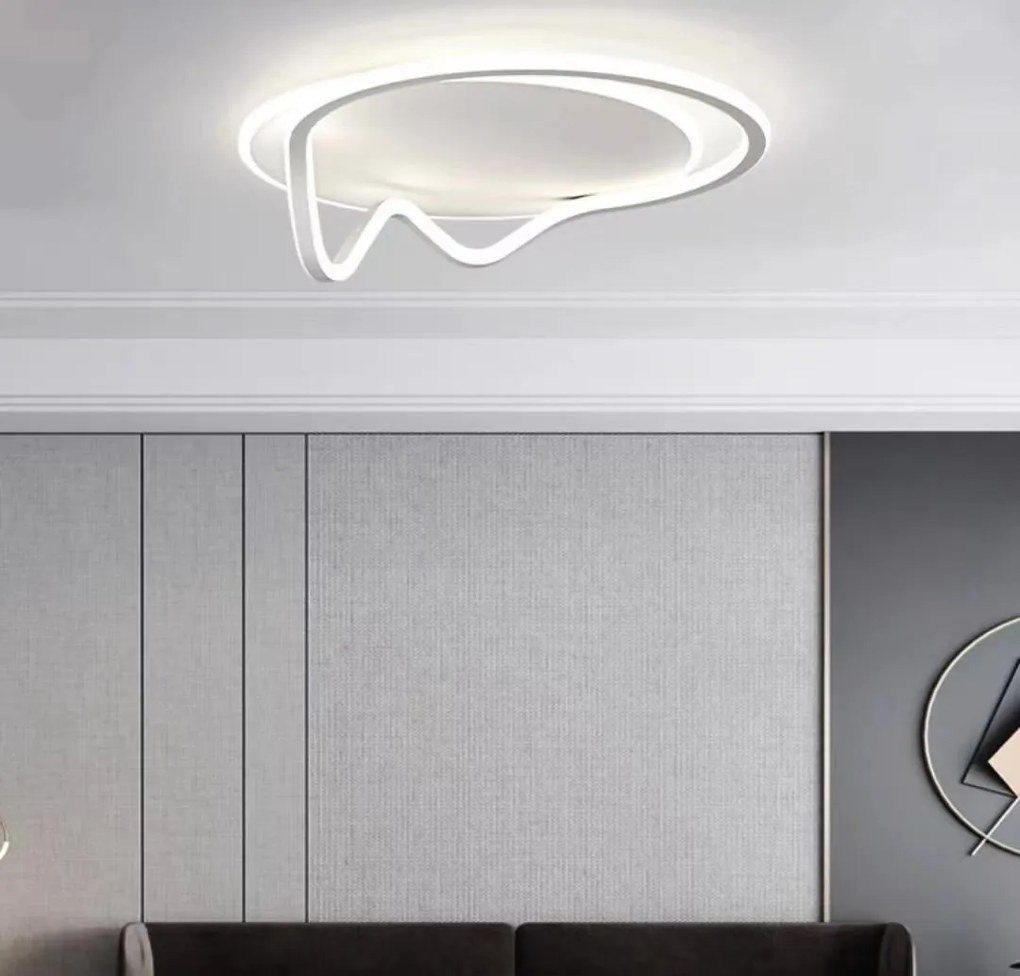 Lustra LED G3942 WH – 138W, cu telecomanda, 3 temperaturi de culoare
