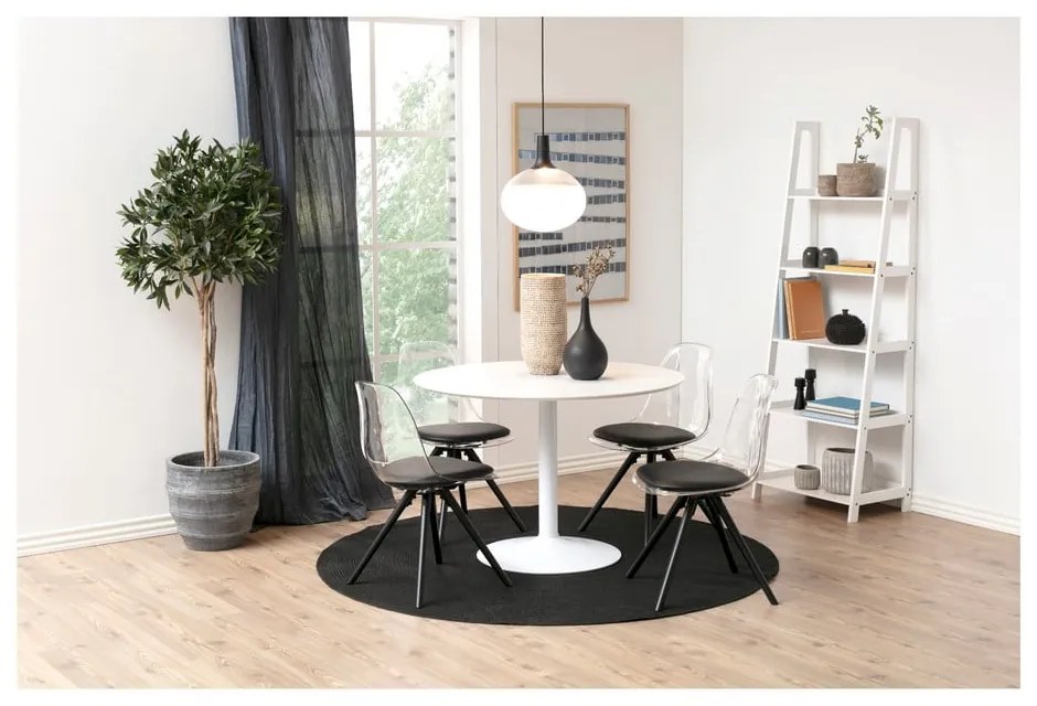 Masă rotundă Actona Ibiza, ø 110 cm, alb
