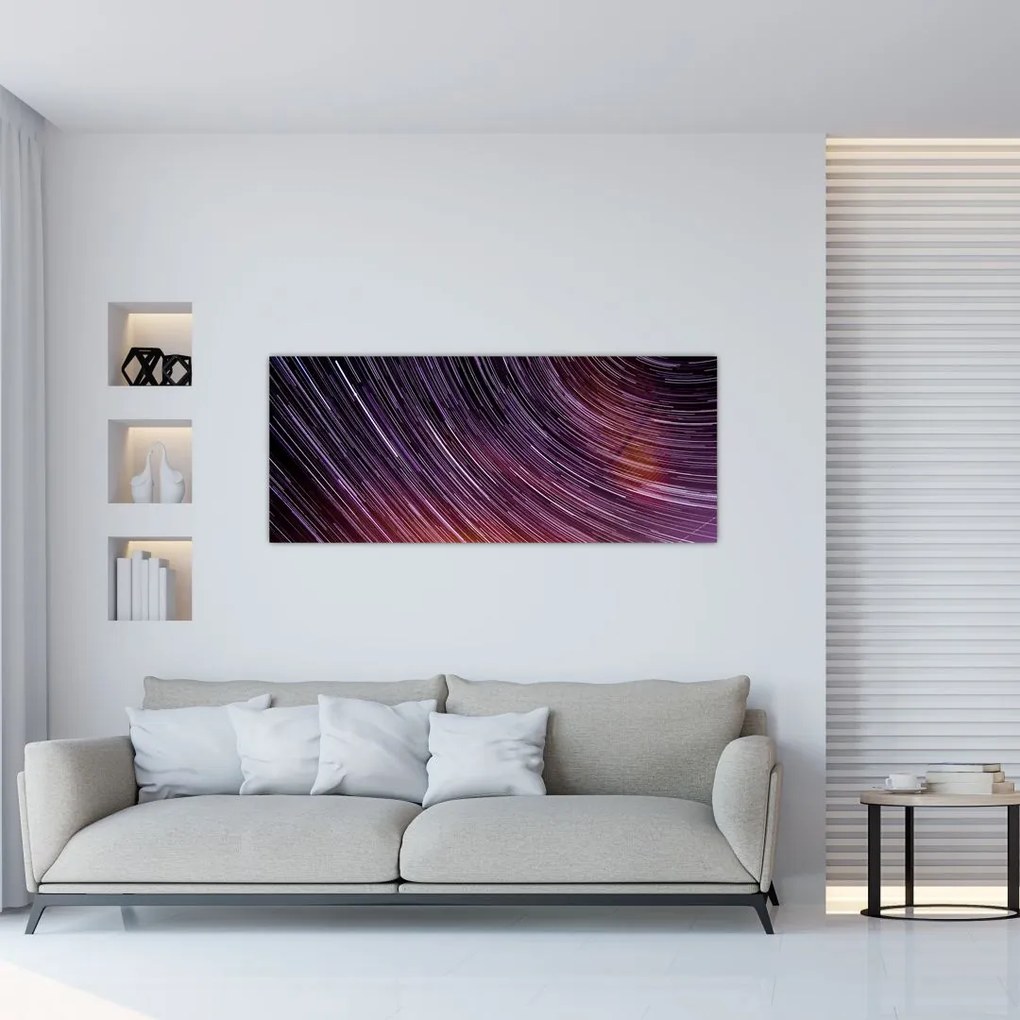 Tablou cu stele șterse pe cer (120x50 cm)