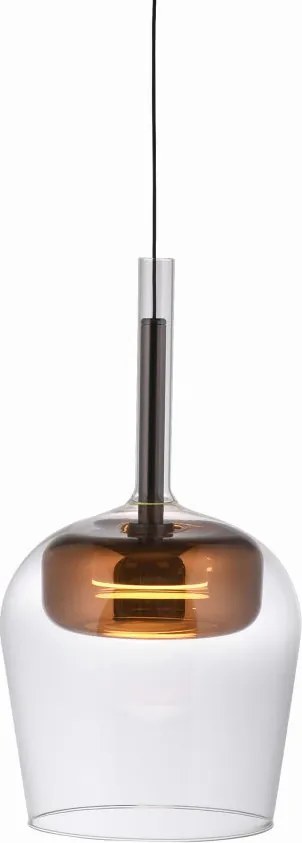 Pendul LED Smart cu Telecomanda, CCT, Sticla, Cupru, Q-KON