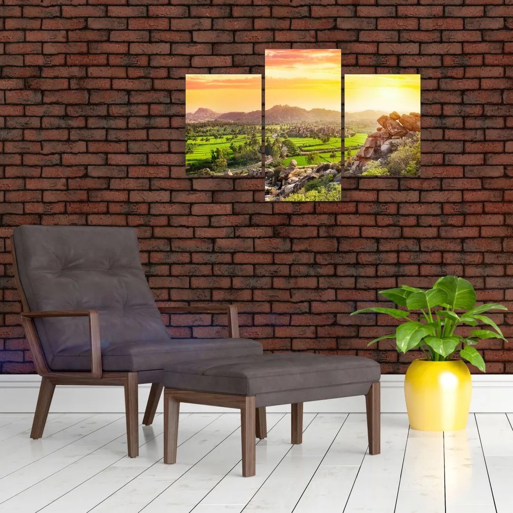 Tablou cu valea Hampi în India (90x60 cm)