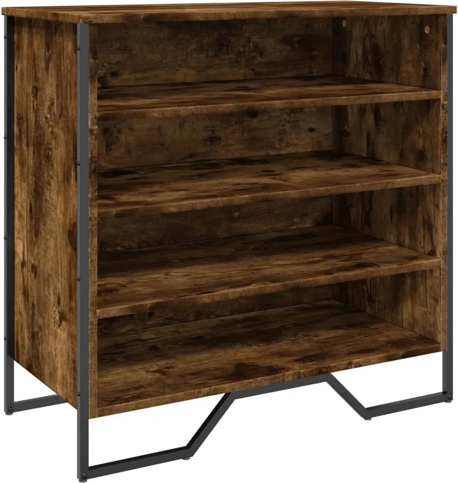 vidaXL Pantofar, stejar fumuriu, 80x38x78 cm, lemn compozit