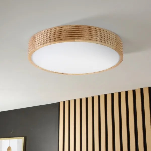 Brilagi - Lampă de tavan LED CARVALHO MODERN 3xE27/60W/230V, diam. 47,5 cm, stejar