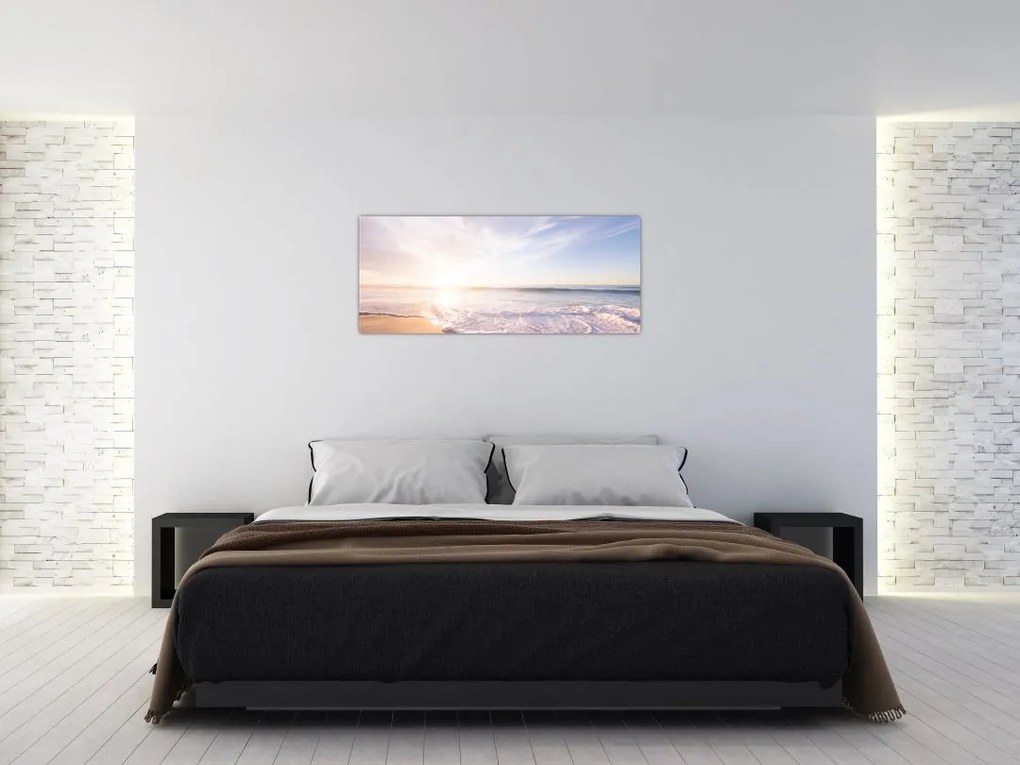 Tablou cu plaja cu nisip (120x50 cm)