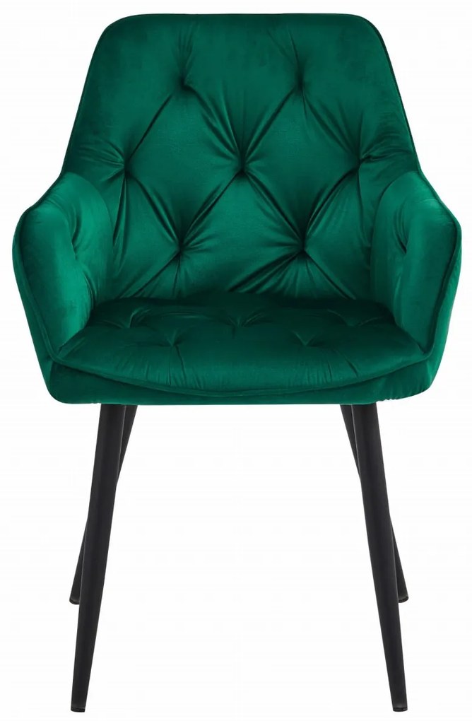 Scaun de masa JORK VELVET, verde inchis
