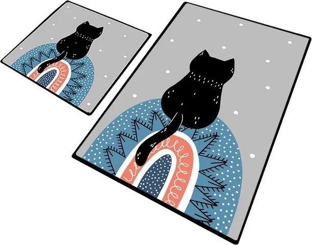 Covorașe de baie 2 buc. 60x100 cm Waiten – Foutastic