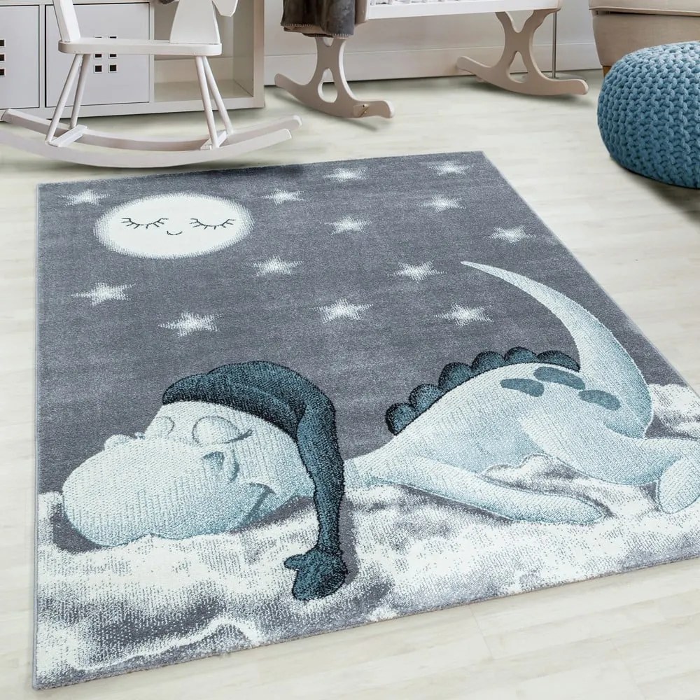 Covor pentru copii albastru/gri 80x150 cm Bambi – Ayyildiz Carpets