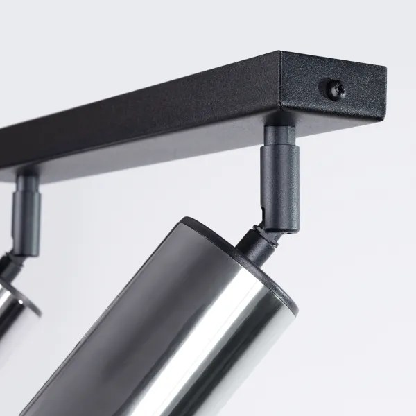 Spot Sollux SL.1367 WINX 2xGU10/10W/230V negru/crom