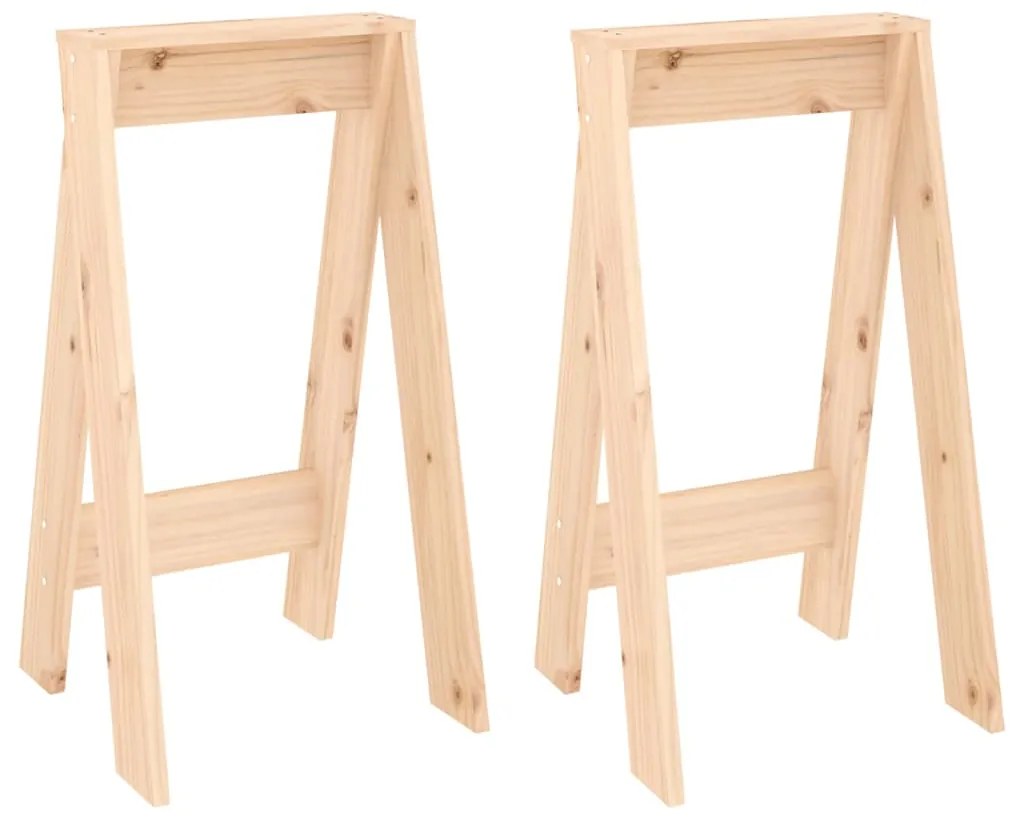 vidaXL Scaune, 2 buc., 40x40x75 cm, lemn masiv de pin