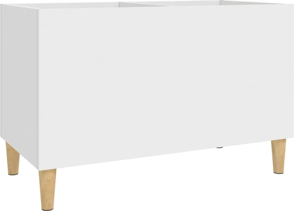 vidaXL Dulap de discuri, alb, 74,5x38x48 cm, lemn prelucrat