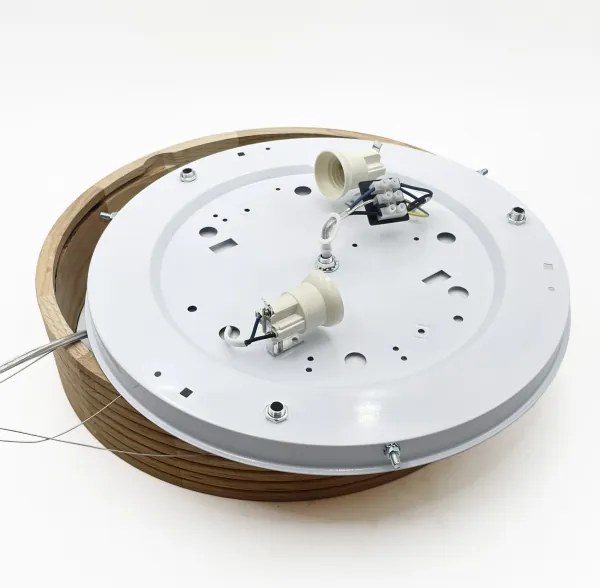 Brilagi - Lustra LED pe cablu CARVALHO MODERN 2xE27/60W/230V stejar Ø 37,5 cm